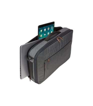 Case Logic Era Hybrid Briefcase Fits up to size 15.6 " Messenger - Briefcase/Backpack Obsidian Shoulder strap