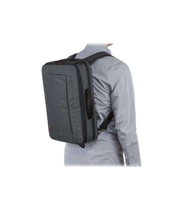 Case Logic Era Hybrid Briefcase Fits up to size 15.6 " Messenger - Briefcase/Backpack Obsidian Shoulder strap