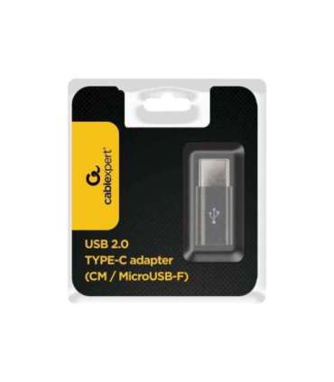 Gembird USB 2.0 Type-C adapter (CM/MicroUSB-F) Type-C USB