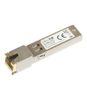 MikroTik S+RJ10 SFP+ Copper RJ-45 10/100/1000/10000 Mbit/s Maximum transfer distance 200 m -20 to +60C |