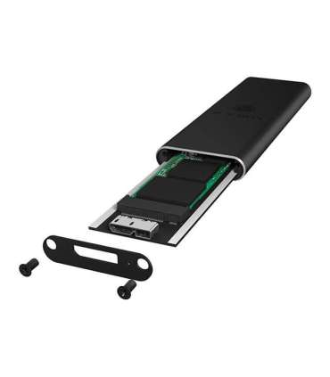 Raidsonic External USB 3.0 enclosure for M.2 SSD IB-183M2 SATA USB 3.0 Type-A Portable Hard Drive Case