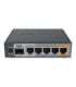 Mikrotik Wired Ethernet Router RB760iGS, hEX S, Dual Core 880MHz CPU, 256MB RAM, 16 MB (MicroSD), 5xGigabit LAN, 1xSFP,