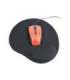 Gembird Gel mouse pad with wrist support Ergonomic mouse pad 240 x 220 x 4 mm Black