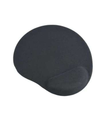 Gembird Gel mouse pad with wrist support Ergonomic mouse pad 240 x 220 x 4 mm Black