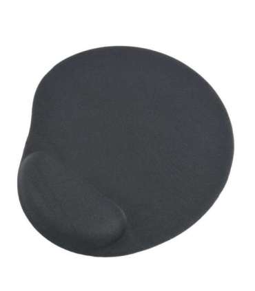 Gembird Gel mouse pad with wrist support Ergonomic mouse pad 240 x 220 x 4 mm Black