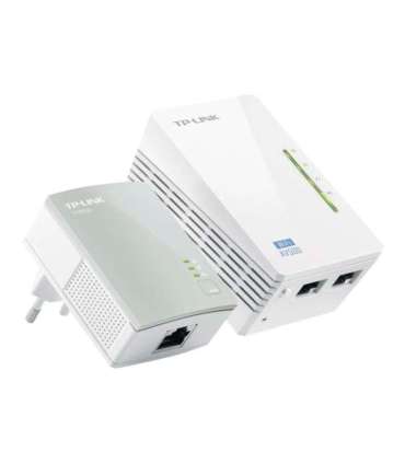 TP-LINK Powerline Adapters Kit TL-WPA4220 KIT 10/100 Mbit/s Ethernet LAN (RJ-45) ports 2 802.11n 2.4GHz |