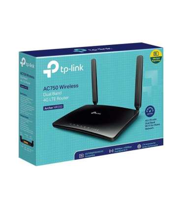 4G LTE Router Archer MR200 802.11ac 300+433 Mbit/s 10/100 Mbit/s Ethernet LAN (RJ-45) ports 3 Mesh Support