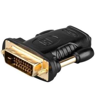 Goobay 68931 HDMI™/DVI-D adapter, gold-plated Goobay