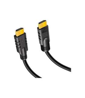 Logilink, CHA0020, 20m, Active, HDMI cable, type A male, - HDMI type A male, black. Logilink HDMI to HDMI 20 m
