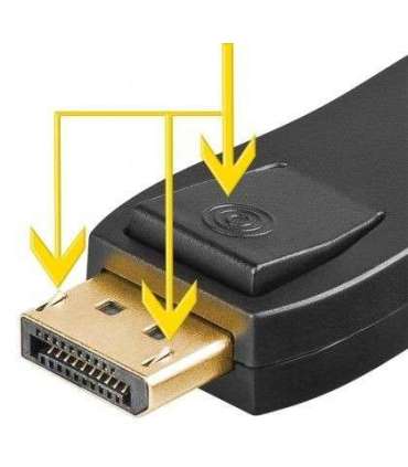Goobay 51719 DisplayPort/HDMI™ adapter 1.1, gold-plated Goobay