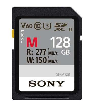 Sony 128 GB SF-M Series UHS-II SD Memory Card Sony 128 GB SDXC Flash memory class 10