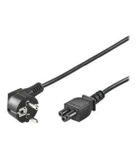Goobay Power supply cord (CEE/7/7 to mickey), angled 68004 Black