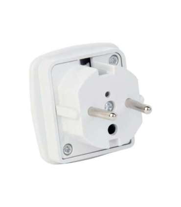 Gembird AC power adapter, UK socket to EU Schuko plug, 7.5 A Travel adapter