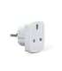 Gembird AC power adapter, UK socket to EU Schuko plug, 7.5 A Travel adapter