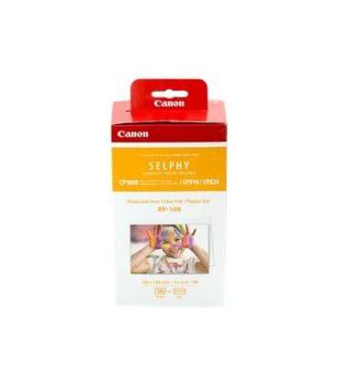 Canon Color Ink/Paper Set for SELPHY CP1300 Printer RP-108