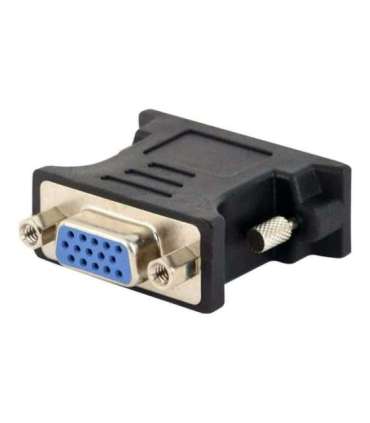 Gembird Adapter DVI-A male to VGA 15-pin HD (3 rows) female, black Gembird