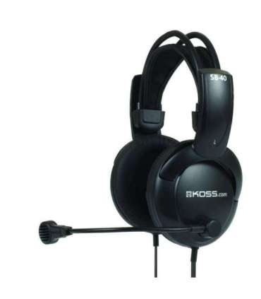 Koss Headphones SB40 Wired On-Ear Microphone Black