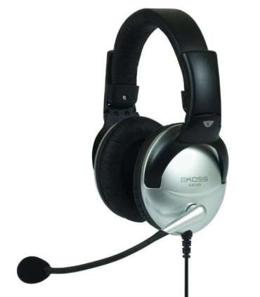 Koss Headphones SB45 Wired On-Ear Microphone Noise canceling Silver/Black