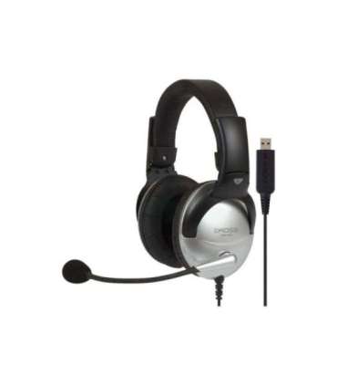 Koss Gaming headphones SB45 USB Wired On-Ear Microphone Noise canceling Silver/Black