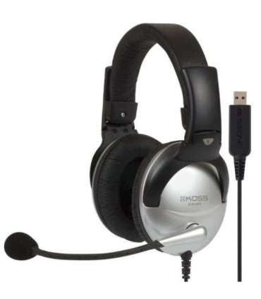 Koss Gaming headphones SB45 USB Wired On-Ear Microphone Noise canceling Silver/Black