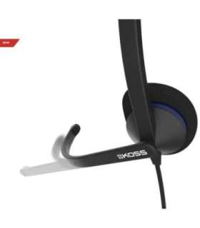 Koss Headphones CS200 USB Wired On-Ear Microphone Black