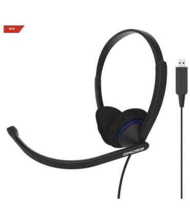Koss Headphones CS200 USB Wired On-Ear Microphone Black