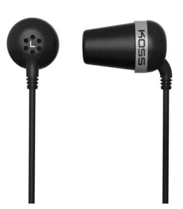 Koss Headphones THE PLUG CLASSIC Wired In-ear Noise canceling Black