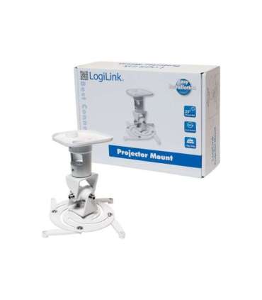 Logilink BP0003 Projector mount, ceiling, universal, 220 mm, white Logilink