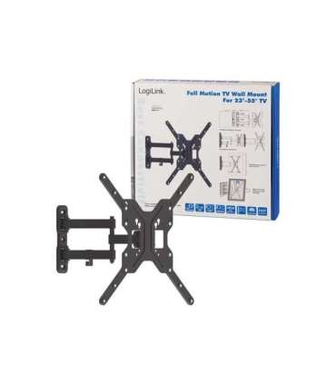 Logilink BP0016 TV Wall mount, 23"-55", tilt +15°-15°,swievel +-90°, 395mm Logilink