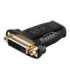 Goobay HDMI/DVI-I adapter, gold-plated 68690 Black HDMI female (Type A) DVI-I female Dual-Link (24+5 pin)