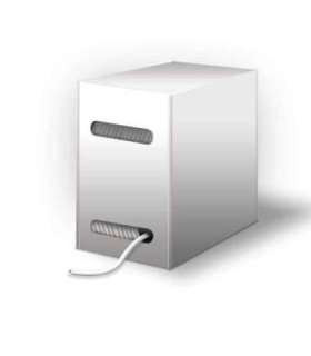 Goobay 93885 CAT 6 network cable, U/UTP, grey, 305 m