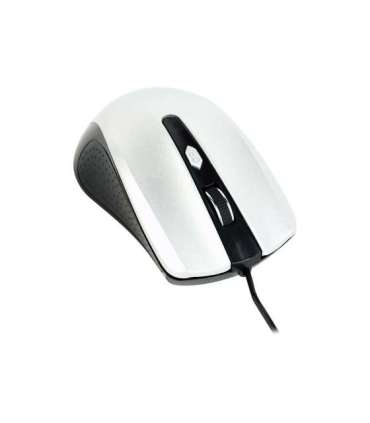 Gembird Mouse MUS-4B-01-BS Standard USB Black/ silver