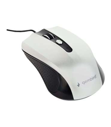 Gembird Mouse MUS-4B-01-BS Standard USB Black/ silver