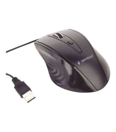 Gembird Mouse MUS-4B-02 USB Standard Wired Black