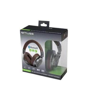 Muse Stereo Headphones M-278BT Wireless Over-ear Brown