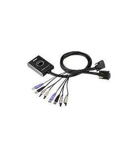 Aten 2-Port USB DVI/Audio Cable KVM Switch with Remote Port Selector Aten 2-Port USB DVI/Audio Cable KVM Switch with