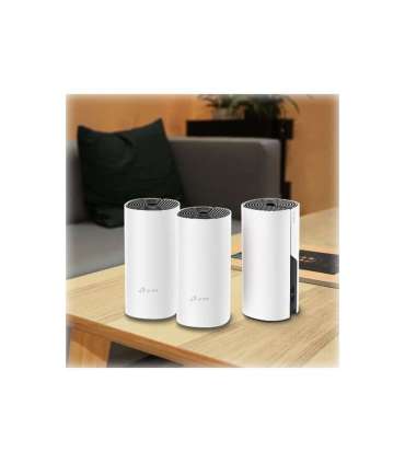 Whole Home Mesh WiFi System Deco M4 (3-Pack) 802.11ac 300+867 Mbit/s 10/100/1000 Mbit/s Ethernet LAN (RJ-45)