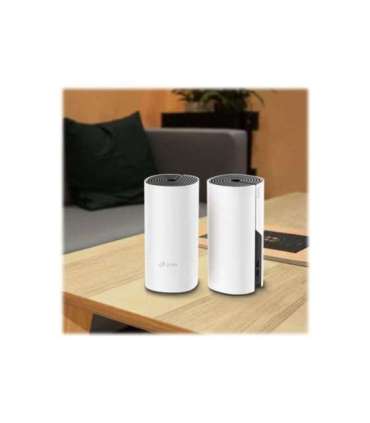 Whole Home Mesh WiFi System Deco M4 (2-Pack) 802.11ac 300+867 Mbit/s 10/100/1000 Mbit/s Ethernet LAN (RJ-45)
