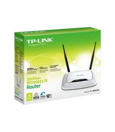 Router TL-WR841N 802.11n 300 Mbit/s 10/100 Mbit/s Ethernet LAN (RJ-45) ports 4 Mesh Support No MU-MiMO No