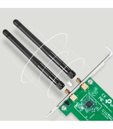 TP-LINK TL-WN881ND PCI Express Adapter, 2.4GHz, 802.11n, 300Mbps, 1xDetachable antenna 2dBi