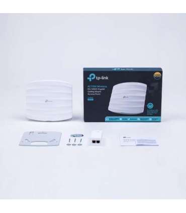 TP-LINK Access Point EAP225 802.11ac 2.4GHz/5GHz 450+867 Mbit/s 10/100/1000 Mbit/s Ethernet LAN (RJ-45)