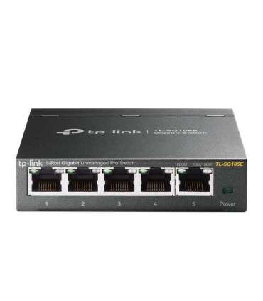 TP-LINK Switch TL-SG105E Web managed Wall mountable Gigabit Ethernet (copper) ports quantity 5 Power supply