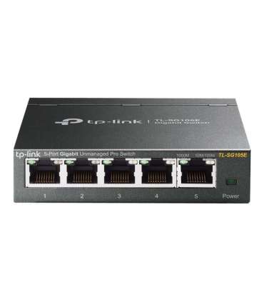 TP-LINK Switch TL-SG105E Web managed Wall mountable Gigabit Ethernet (copper) ports quantity 5 Power supply