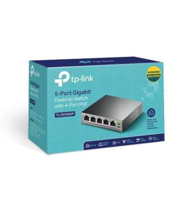 TP-LINK Switch TL-SG1005P Unmanaged Desktop Gigabit Ethernet (copper) ports quantity 5 Power over Ethernet