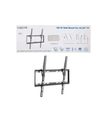 Logilink BP0037 TV Wall mount, 32"-55", tilt, small Logilink BP0037 TV Wall mount, 32"-55", tilt, small 32–55 "