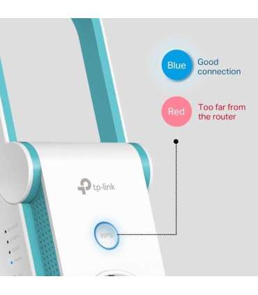 TP-LINK Extender RE365 802.11ac 2.4GHz/5GHz 300+867 Mbit/s 10/100 Mbit/s Ethernet LAN (RJ-45) ports 1 |