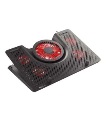 GENESIS Laptop cooling pad, OXID 550 15.6-17.3 5 FANS, LED LIGHT, 1 USB Genesis Laptop cooling pad, OXID 550 Black