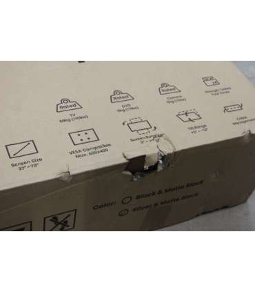 SALE OUT. Logilink BP0025 TV stand cart, adjustable TV height, 37–70“, max. 50 kg Logilink Floor stand BP0025