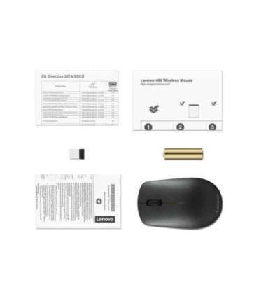 Lenovo Wireless Mouse 400 Wireless mouse Wireless 2.4 GHz Wireless via Nano USB Black 1 year(s)