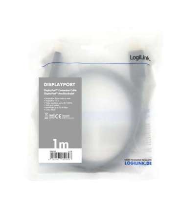 Logilink DisplayPort Cable CV0119 DP Male DP Male DP to DP 1 m